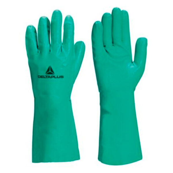 DELTA GUANTES NITREX VE802 NITRILO VERDE 0.38MM 33CM TALLA 9