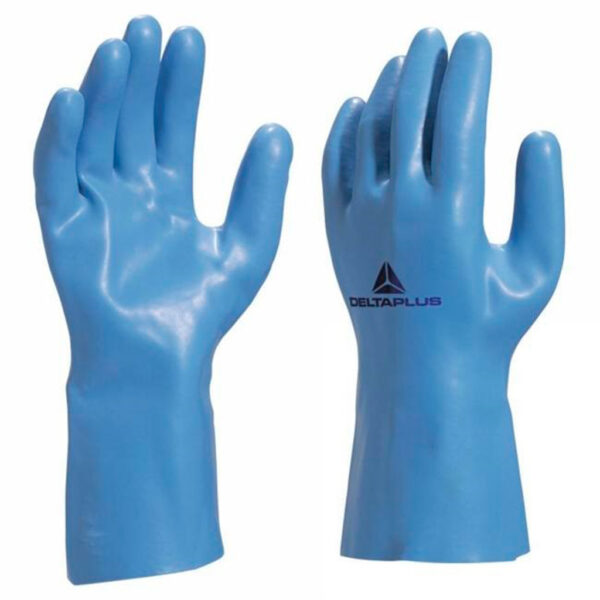 DELTA GUANTES VENIZETTE VE920 AZUL LATEX 30CM IND. TALLA 9