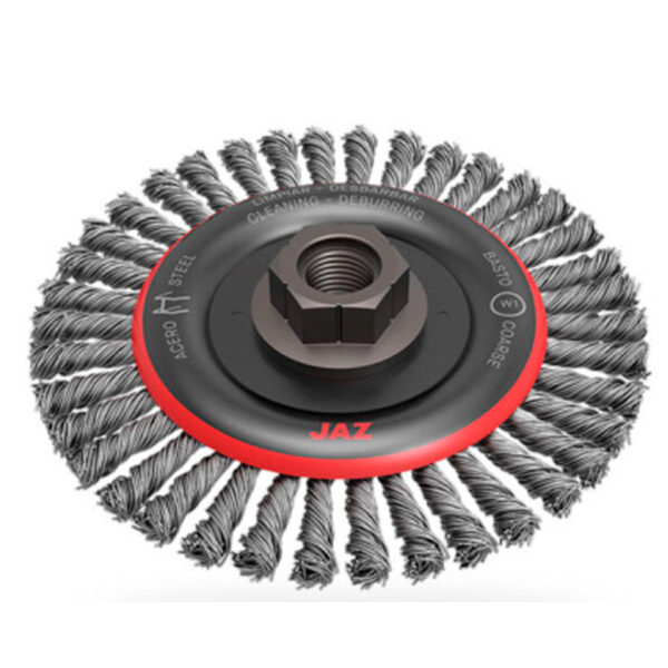 JAZ GRATA CIRCULAR TRENZADA GRIS CPL 91156K 4.1/2" X 1/4"