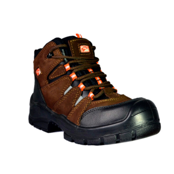 SAGA BOTA SEGURIDAD CUERO NOBUCK MARRON - CON PUNTERA REF. 4059 TALLA 40