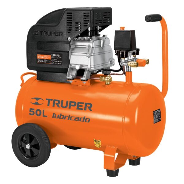 TRUPER COMPRESOR DE AIRE HORIZONTAL 50L. 3-1/2HP. 120V