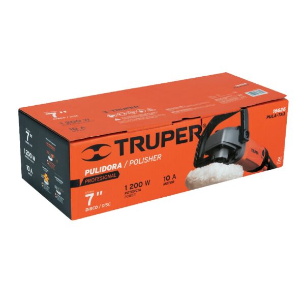 TRUPER POLICHADORA PROFESIONAL 7" VEL/VARIABLE 1.200 WATTS - Image 3